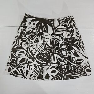 Lauren Ralph Lauren green print midi skirt women's size 6